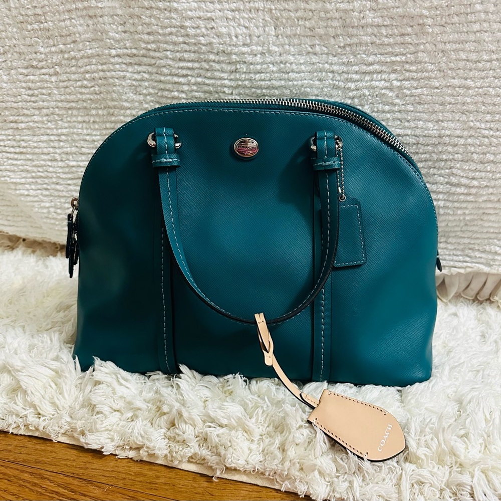 Coach Teal Satchel Bag